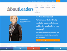 Tablet Screenshot of aboutleaders.com